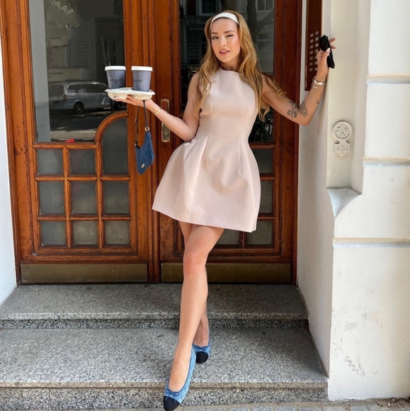 Zara Rare * Voluminous Mini Dress Size XS - Picture 11 of 15